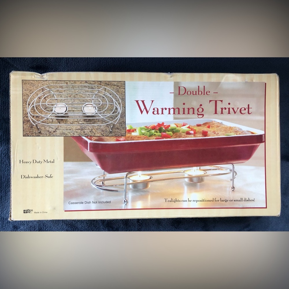 Giftco Double Warming Trivet Heavy Duty Metal Dishwasher-Safe NOB
